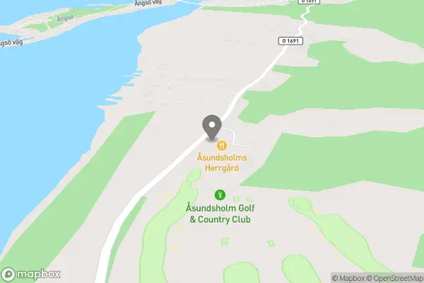 Åsundsholm Golf & Country Club - Vegby karta
