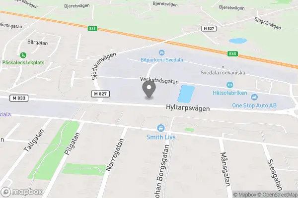 Återbrukets hus Svedala Handelsbolag - Svedala karta