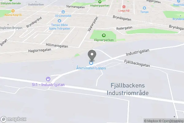 Återvinsten Loppis - Gävle karta