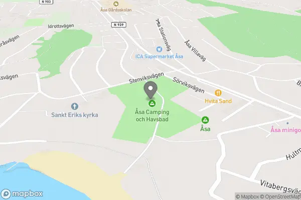 Bakluckeloppis På Åsa Camping - Åsa karta