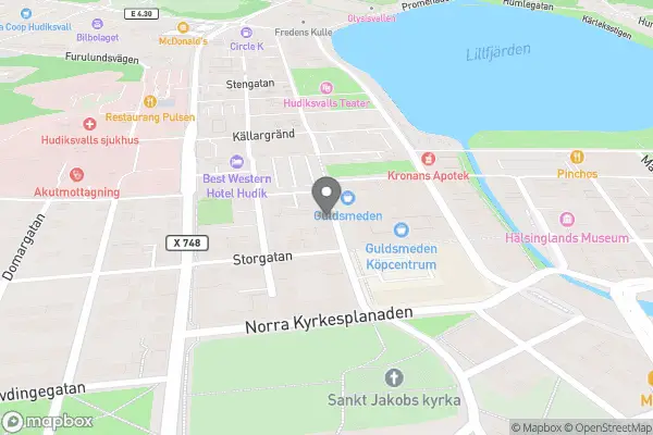 Boa - Hudiksvall karta