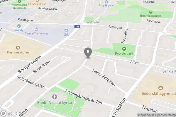 Cykelakuten - Trelleborg karta