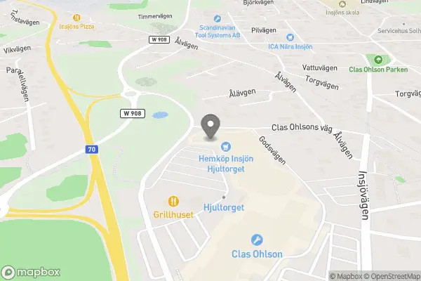 DOZ Apotek Insjön Hjultorget - Insjön karta