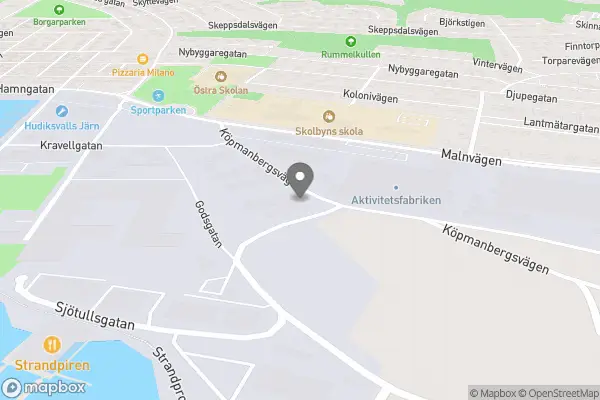 Elda Butiken - Hudiksvall karta