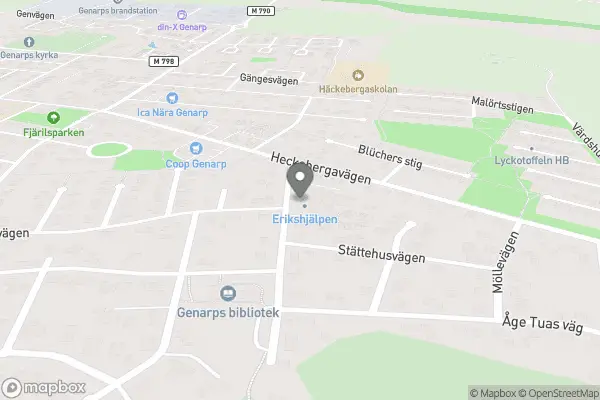 Erikshjälpen Second Hand Genarp - Genarp karta