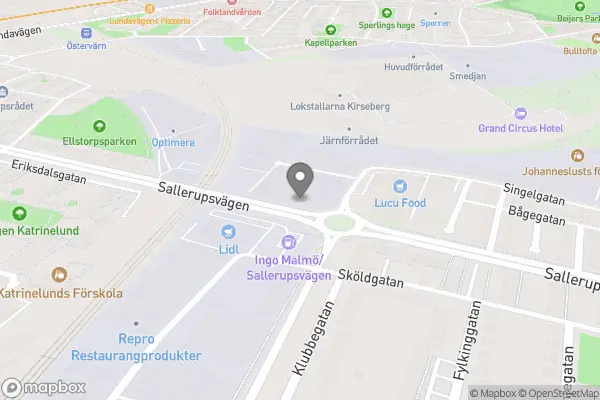Erikshjälpen Second Hand Malmö - Malmö karta