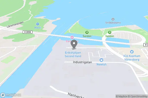 Erikshjälpen Second Hand - Vänersborg karta