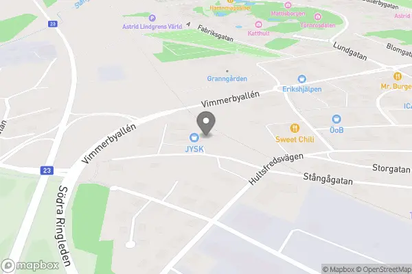 Erikshjälpen Second Hand - Vimmerby karta