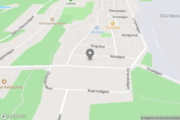 Folkets Hus Obbola - Obbola karta