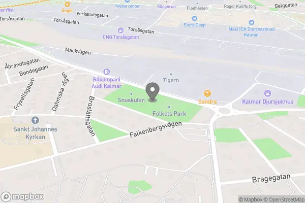 Folkets Park Kalmar - Kalmar karta