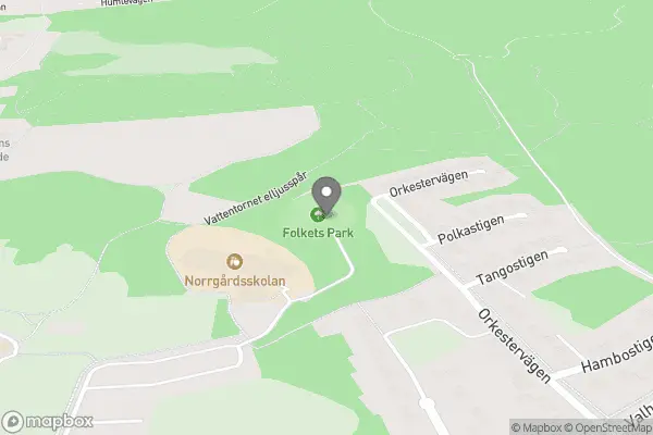 Folkets Park - Vetlanda karta
