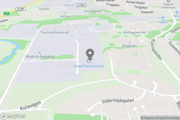 Föreningen Hjulet Second Hand - Vårgårda karta