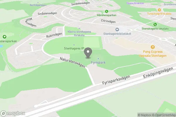 Fyris Park - Uppsala karta