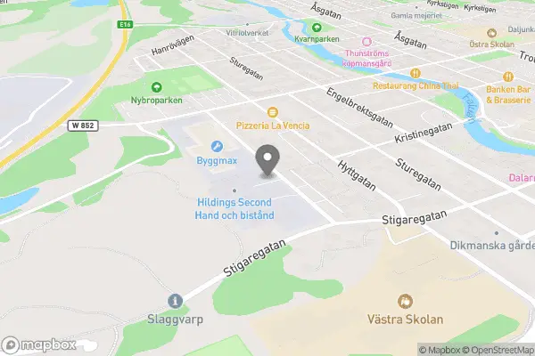 Hilding Sjöblom second hand och bistånd - Falun karta