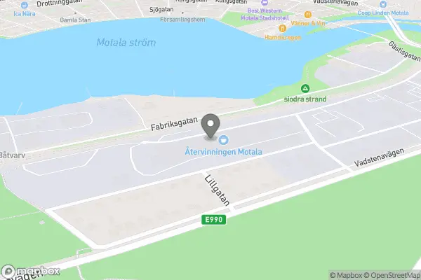 Hjälpverksamheten Återvinningen Second Hand - Motala karta