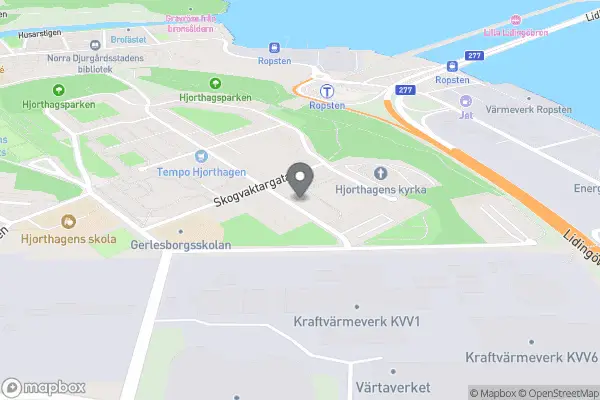 Hjorthagen Loppis - Stockholm karta