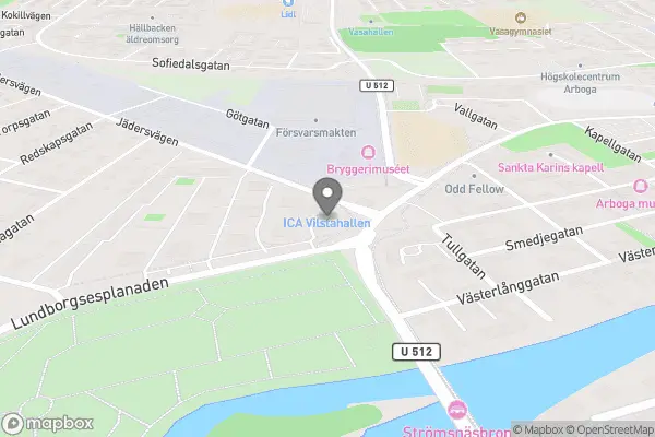 ICA Nära Vilstahallen - Arboga karta