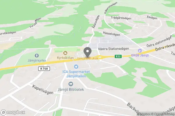 Jämjö centrum - Jämjö karta