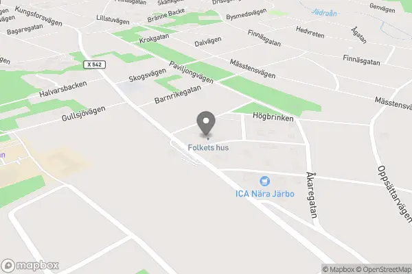 Järbo Loppis - Järbo karta