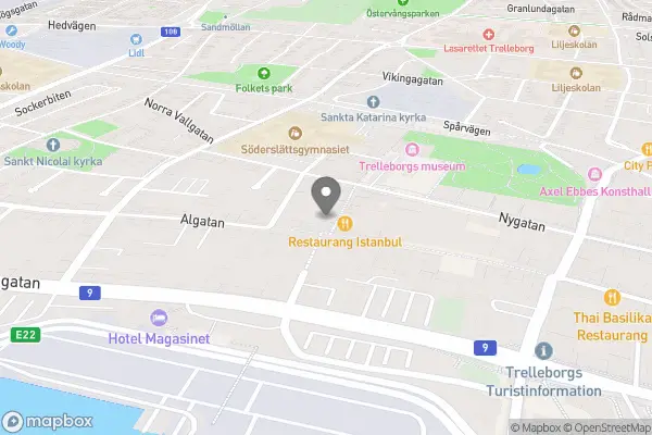 Krydderiet - Trelleborg karta
