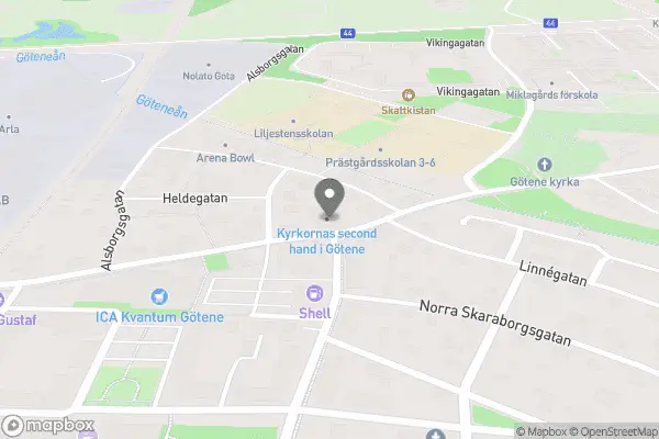 Kyrkornas Second Hand i Götene - Götene karta