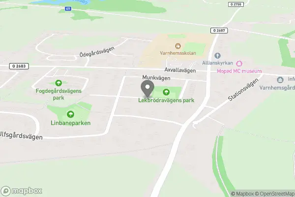 Loppis i Varnhem - Varnhem karta
