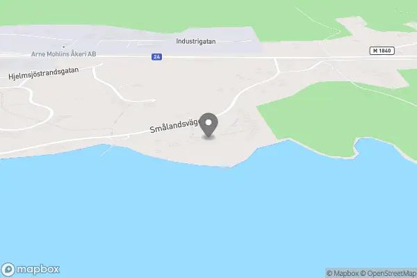 Missionsgården Strandhem - Örkelljunga karta