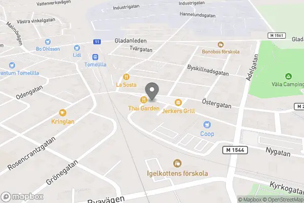Mötesplats Kupan - Tomelilla karta