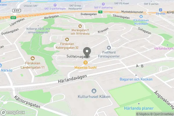 Onkel Enkels Diversehandel - Göteborg karta