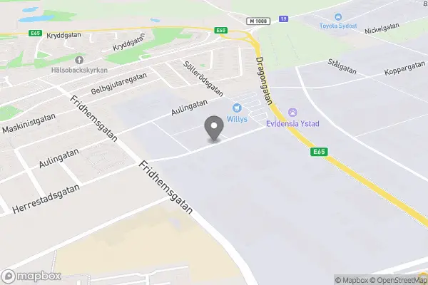 Öppna Hjärtat, Second Hand - Ystad karta