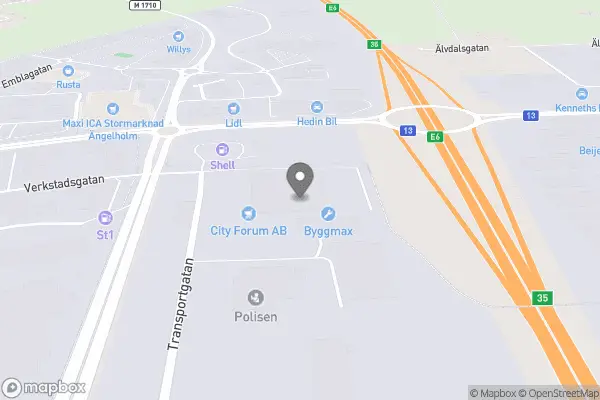 PMU Second Hand - Ängelholm karta