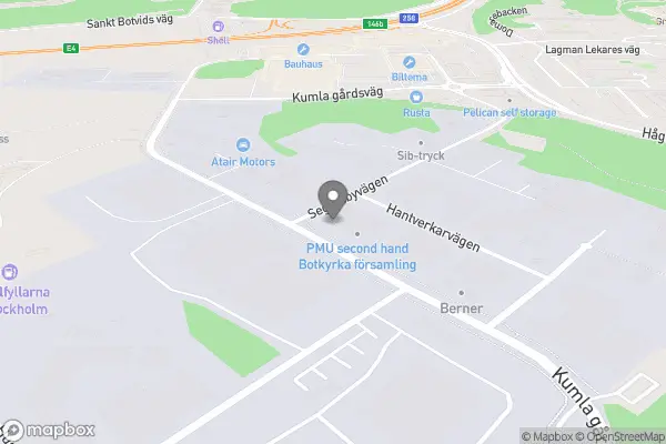 PMU Second Hand Botkyrka - Norsborg karta