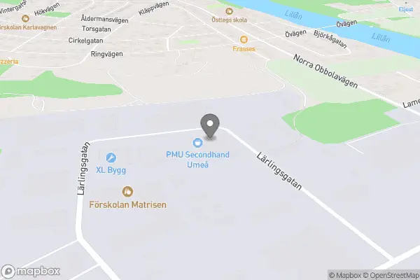 PMU Second Hand - Umeå karta