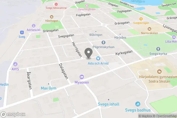 Robbans loppis - Sveg karta