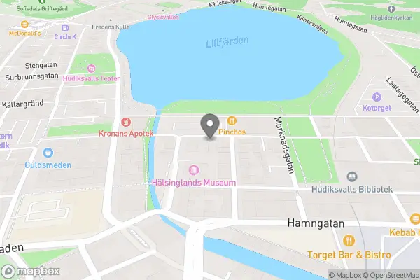 Röda Korset Hudiksvall (Secondhand) - Hudiksvall karta