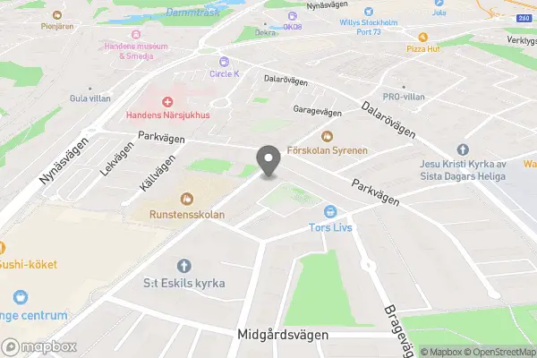 Röda Korset Österhaninge Dalarö - Handen karta