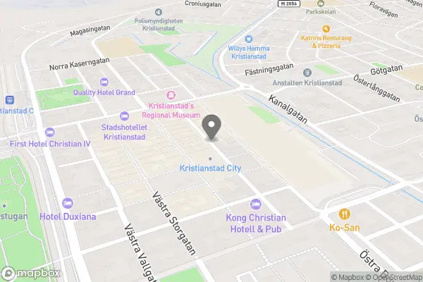 Röda Korset Second Hand Kristianstad - Kristianstad karta