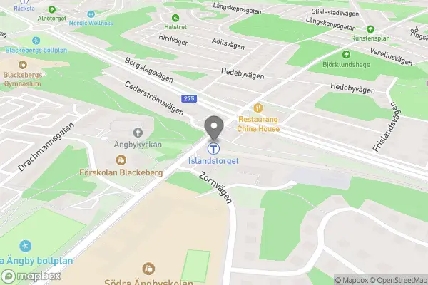 Röda korset Stockholm Väst i Blackeberg - Bromma karta