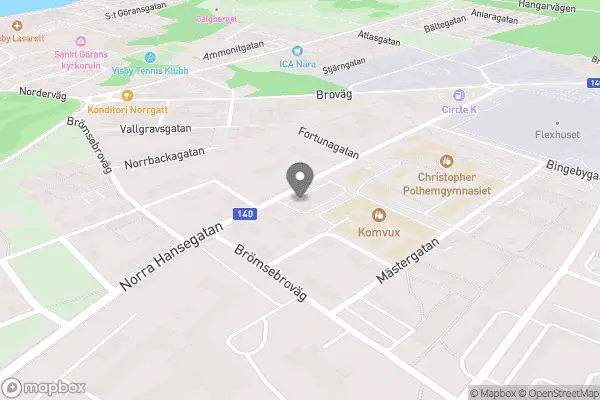 Röda Korset - Visby karta