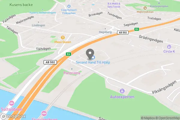 Second Hand Till Hjälp - Södertälje karta