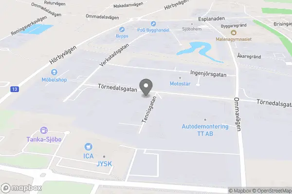 Sjöbo Tomtemuseum - Sjöbo karta