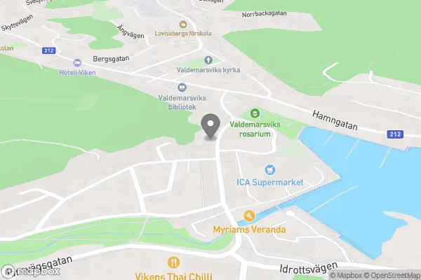 Valdemarsviksbygdens Rödakorskrets och second hand - Valdemarsvik karta