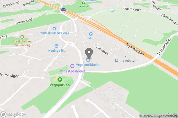 Vega Antikladan - Haninge karta
